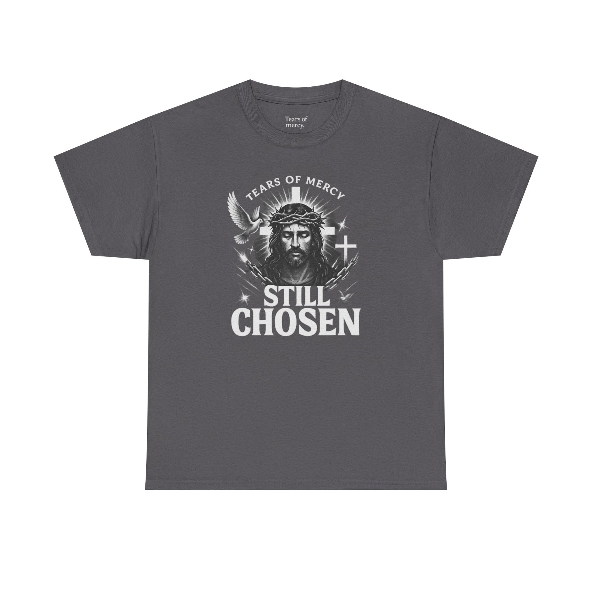 Tears of mercy - Still Chosen Tee | Unisex Heavy Cotton (Grey & Brown)