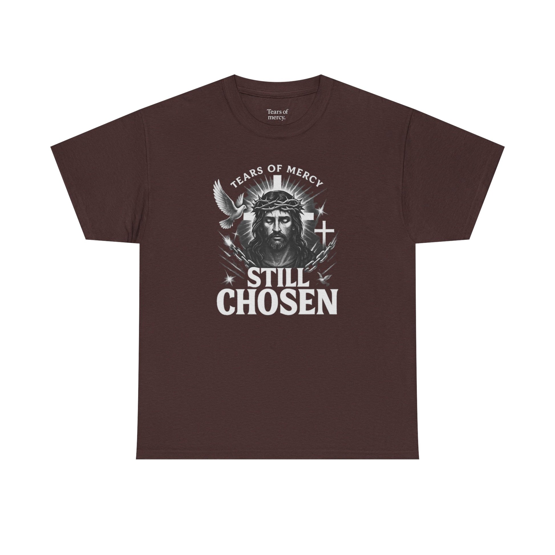 Tears of mercy - Still Chosen Tee | Unisex Heavy Cotton (Grey & Brown)
