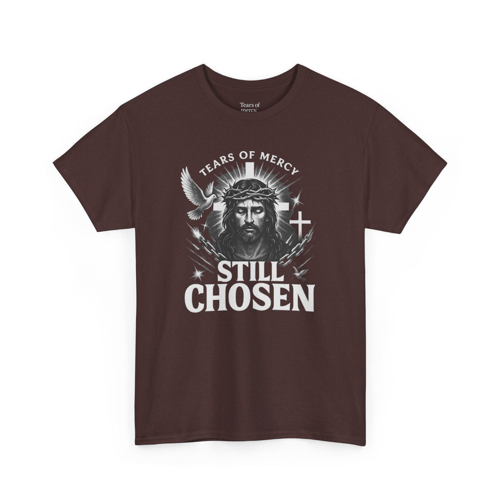 Tears of mercy - Still Chosen Tee | Unisex Heavy Cotton (Grey & Brown)