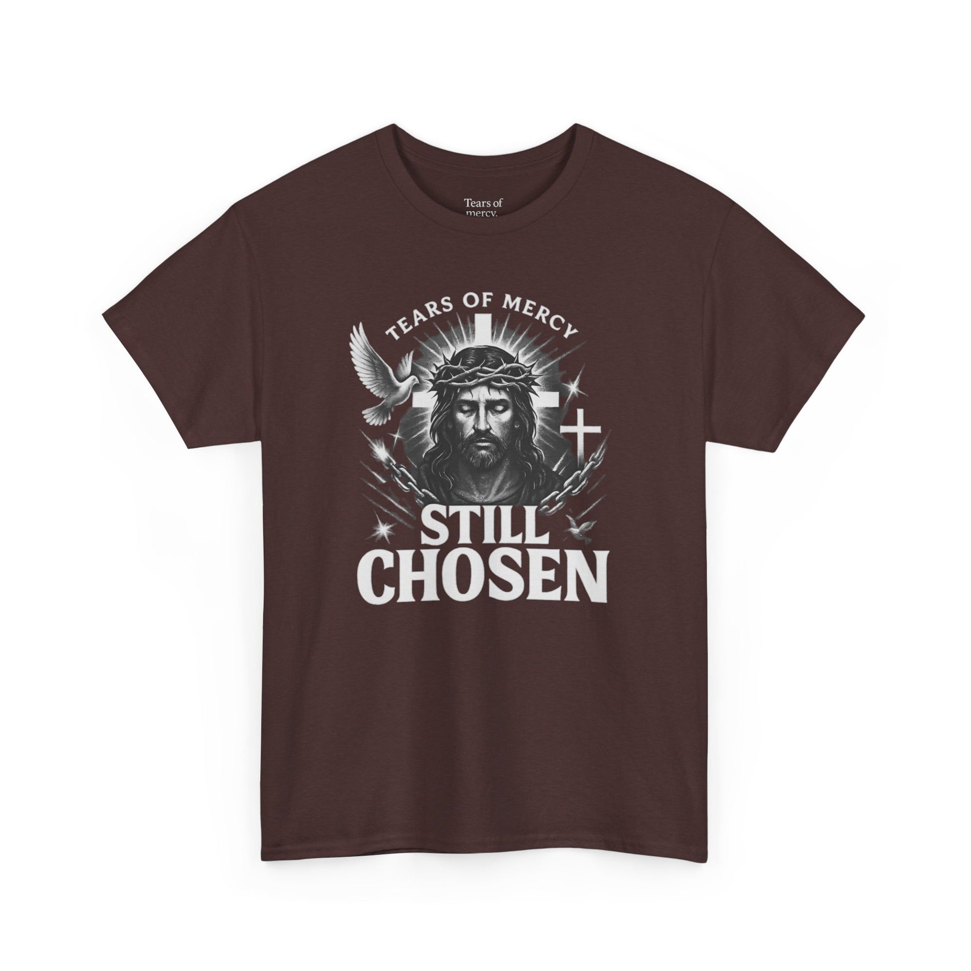 Tears of mercy - Still Chosen Tee | Unisex Heavy Cotton (Grey & Brown)