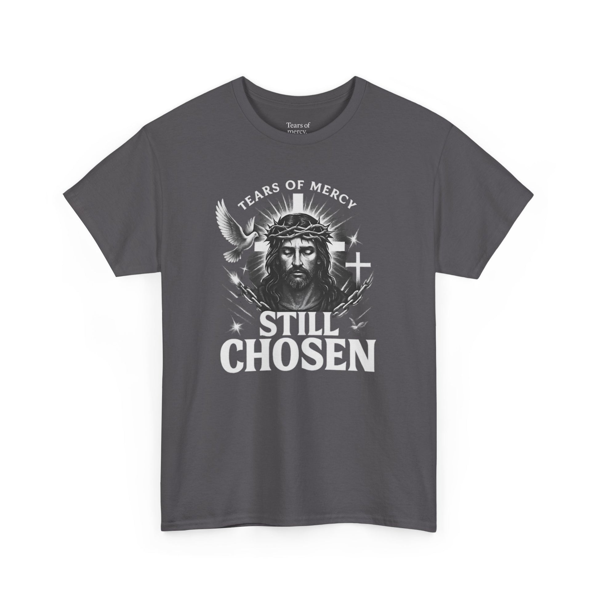 Tears of mercy - Still Chosen Tee | Unisex Heavy Cotton (Grey & Brown)